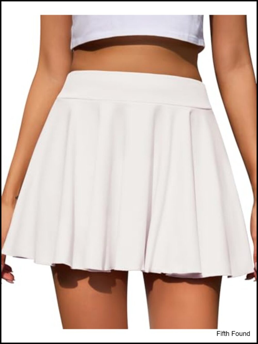 Pleated Tennis Skort with Built-in Shorts High Waisted Athletic Skirt S-XXL